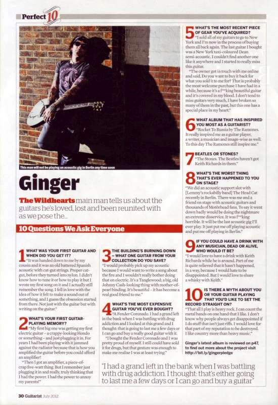 Guitarist magazine review of 100%